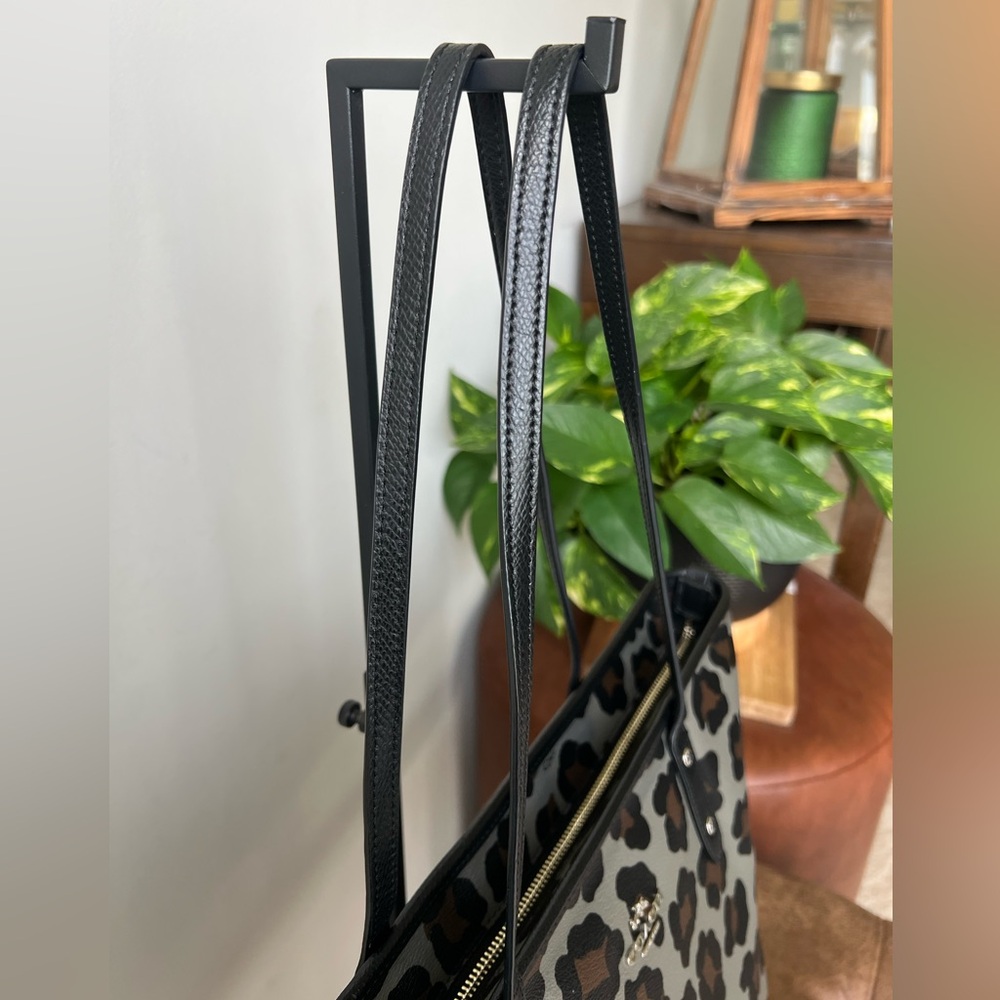 Coach Ocelot -Print Tote in Gray, Black and Brown - Picture 7 of 15